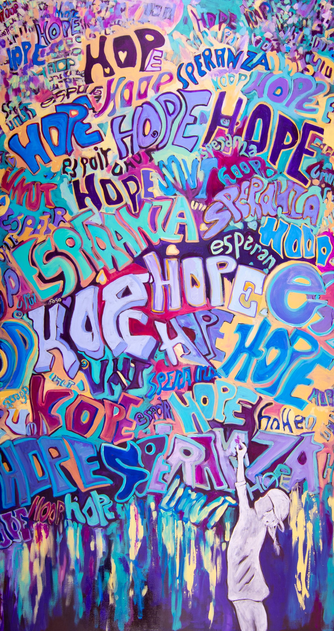 HOPE - 45" x 85" - Acrylic on Canvas